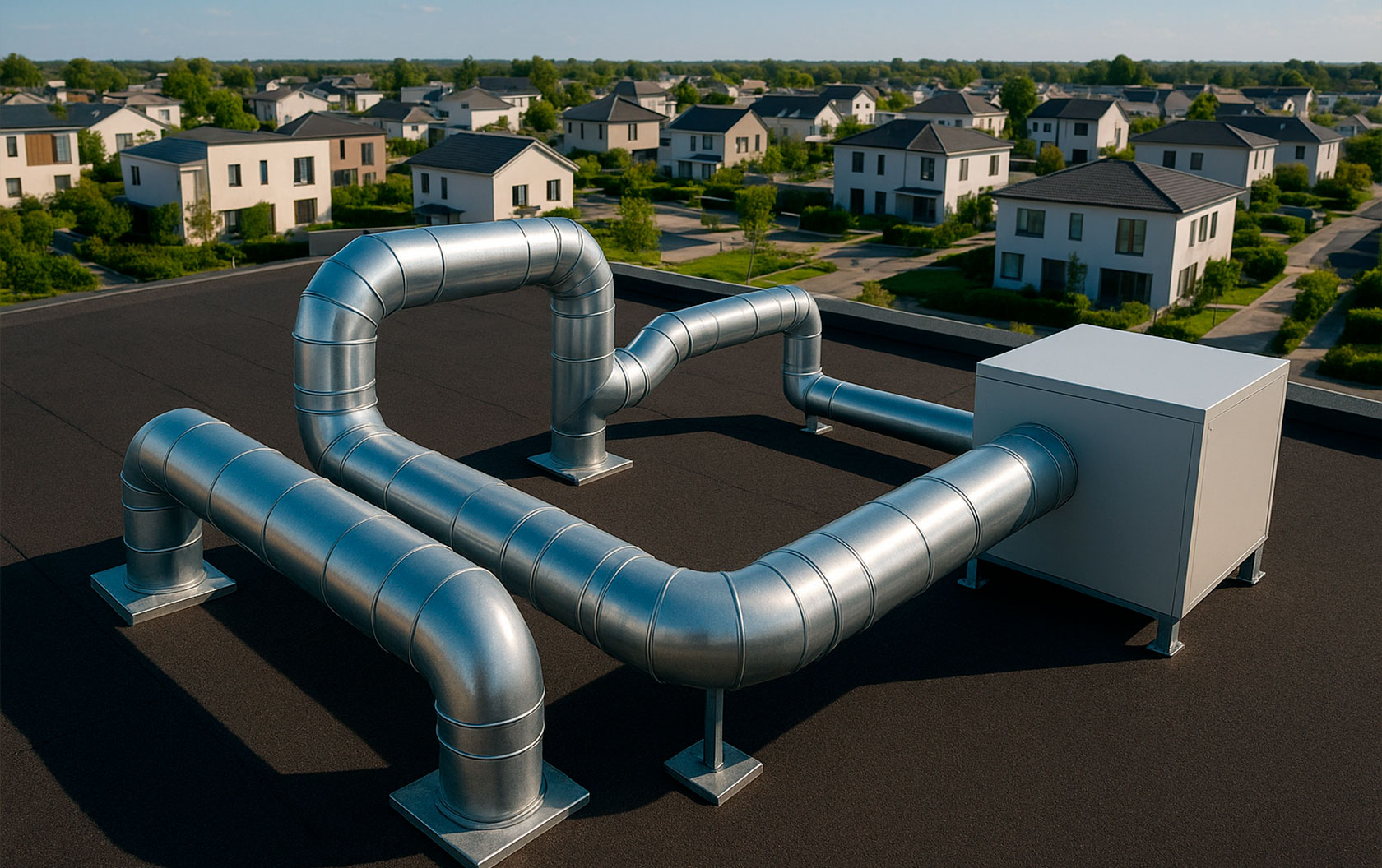 installation de ventilation VMC - MF Solutions